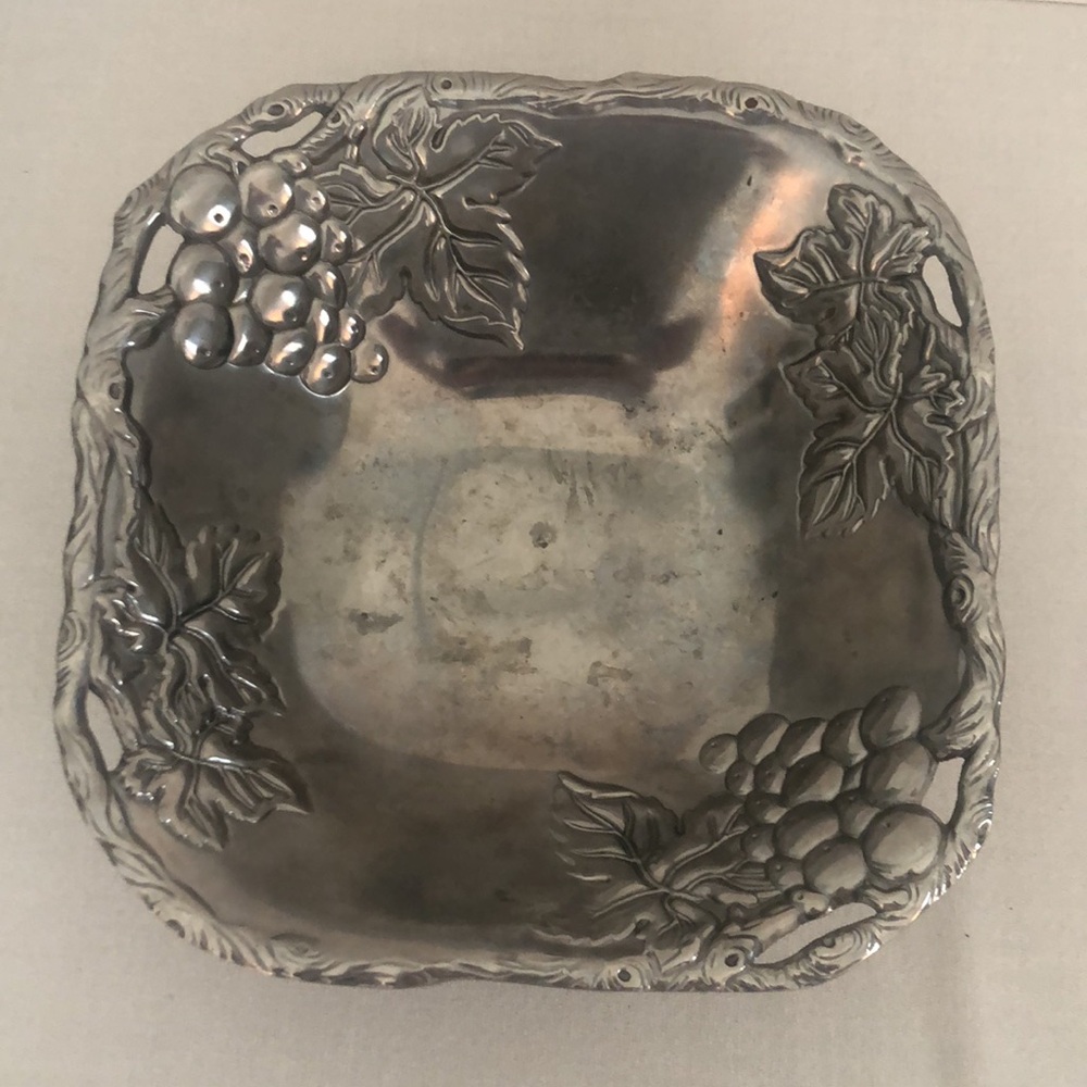 Arthur Court Silver Grapevine Bowl